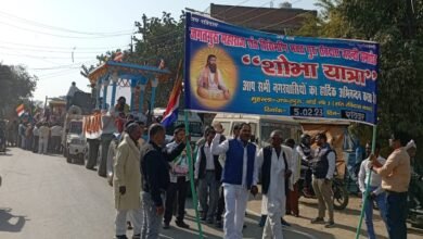Photo of रविदास जयंती पर नगर व ग्रामीण क्षेत्रो मे निकली भब्य शोभा यात्रा