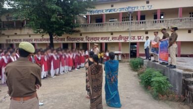Photo of थाना दिलदारनगर पुलिस टीम द्वारा कुश स्मारक उच्चतर माध्यमिक विद्यालय ,दिलदारनगर में NCL जागरूकता अभियान 2.0 से सम्बन्धित कार्यशाला आयोजित*