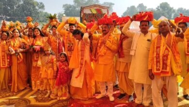 Photo of गायत्री शक्तिपीठ द्वारा निकाली गई कलश यात्रा*
