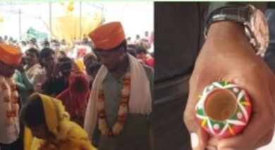 Photo of दूल्हा कैसे भरे दुल्हन की मांग? गाजीपुर में सामूहिक विवाह में सिंधोरा मिला, पर सिंदूर ही गायब; टेंशन में आ गए जोड़े*