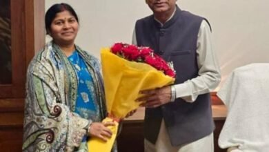Photo of निर्विरोध निर्वाचित भाजपा प्रदेश अध्यक्ष पंकज चौधरी को राज्यसभा सांसद डा. संगीता बलवंत ने दी बधाई*