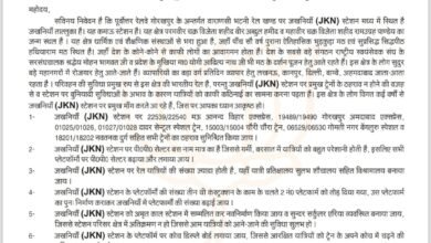 Photo of *विभिन्न ट्रेनों के जखनिया रेलवे स्टेशन ठहराव हेतु, रेल मंत्री  रास सांसद संगीता बलवंत ,एवं महाप्रबंधक पूर्वोत्तर रेलवे को  पत्र भेजा, जिला भाजपा व्यापार प्रकोष्ठ के संयोजक प्रमोद वर्मा ने**