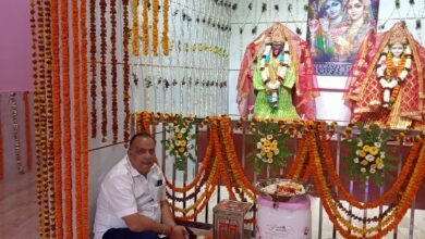 Photo of दुर्गा मन्दिर पर भंडारा सम्पन्न*पुजारी कृष्ण मुरारी पाठक ने किया भक्तों को सम्मानित*