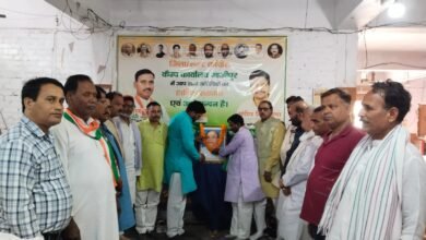 Photo of शहर कांग्रेस कैंप कार्यालय पर मनाई गई मान्यवर कांशीराम की जयंती*