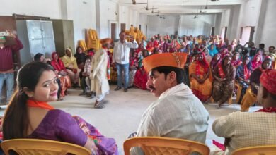 Photo of *भाजपा द्वारा गांव चलो,= बस्ती चलो अभियान के अंतर्गत ,जिप अध्यक्ष सपना सिंह व पूर्व जिला अध्यक्ष भानु प्रताप सिंह के नेतृत्व में मोदी एवं योगी सरकार के लाभार्थी से संपर्क**