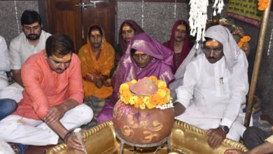 Photo of सोमनाथ स्वाभिमान पर्व  कार्यक्रम के अंतर्गत सोमनाथ मंदिर  पर प्रथम आक्रमण के 1000 वर्ष एवं पुनरुद्धार के 75 वर्ष पूर्ण होने पर महादेवा शिव मंदिर में प्रथम स्तंभ का आयोजन**