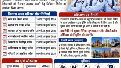 Photo of यसआईयस इंडिया लिमिटेड के तत्वावधान में 16जुलाई से पर प्रत्येक विकास खण्डों पर होगी युवकों भर्ती*
