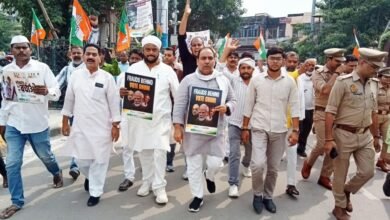 Photo of *मुख्य निर्वाचन आयुक्त ज्ञानेश कुमार के इस्तीफे को लेकर कांग्रेस का विरोध पदयात्रा*।