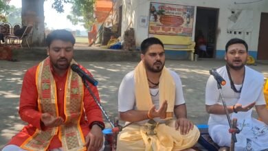 Photo of *श्री रुद्रांबिका महायज्ञ के दूसरे दिन पंचांग पूजन और मंडप प्रवेश संपन्न   दोपहर दो बजे सेशुरू हुई श्रीराम कथा